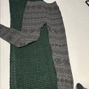 Gray Patterned Women's Leggings